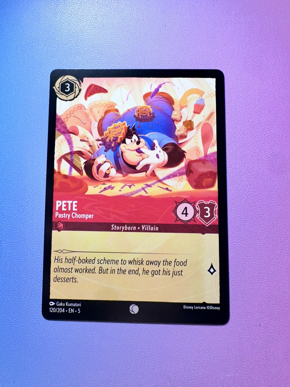 pete [mickey & friends] - 120/204 (common) — lorcana: shimmering skies